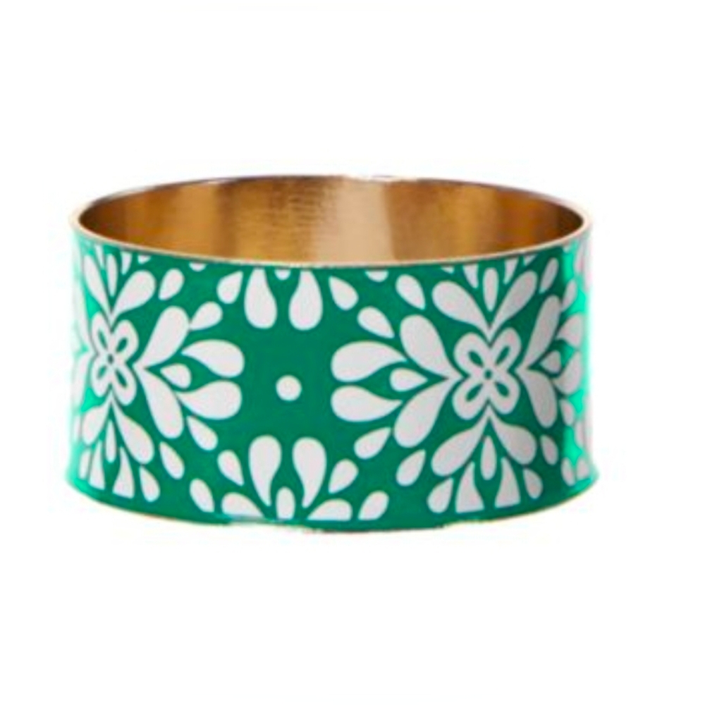 Gymboree Girls Green and White Bangle Bracelet